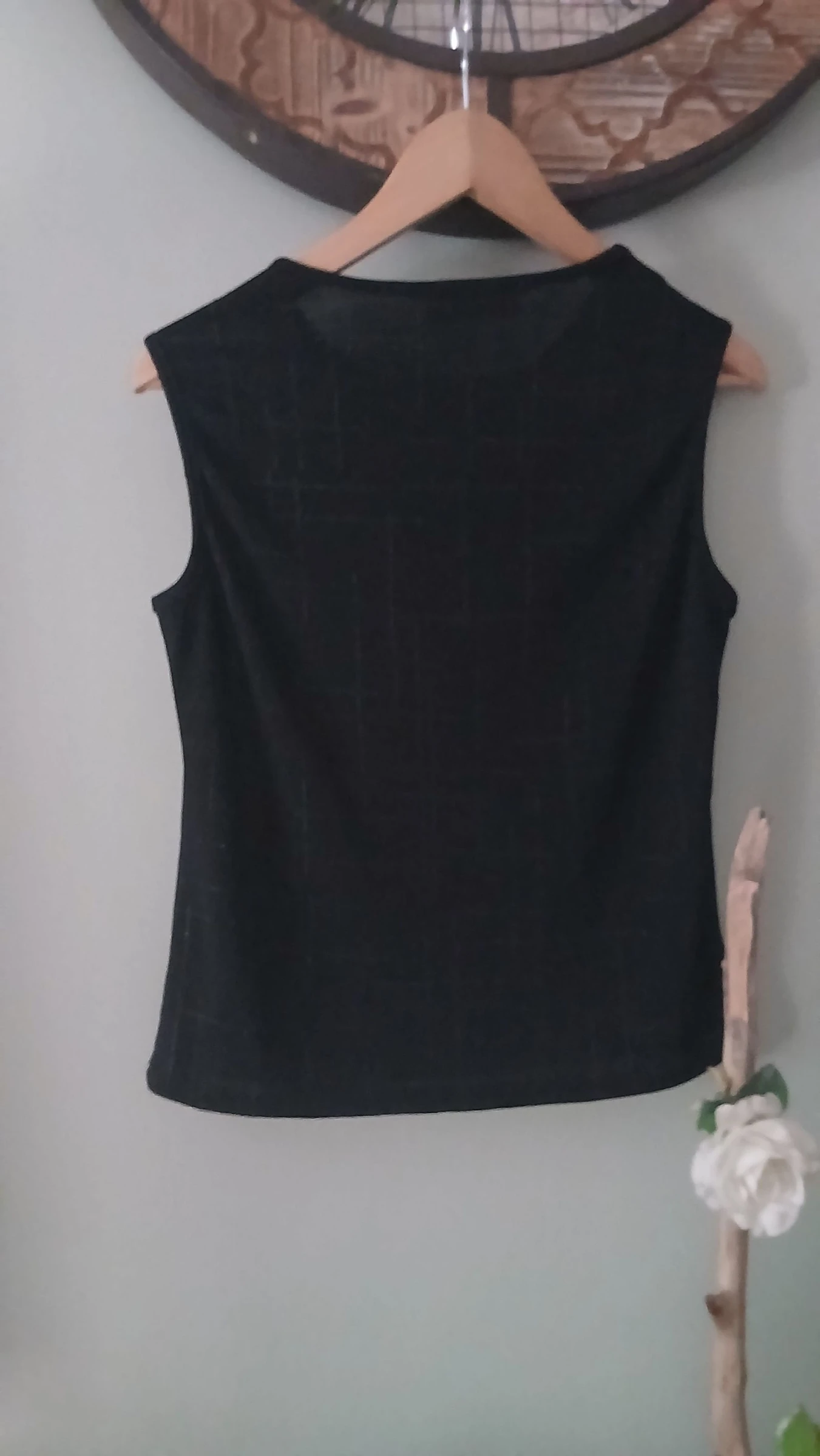 Blusa sin mangas negro plateado Kipro & co – Talla 42 – Fabricado en Francia – photo 7